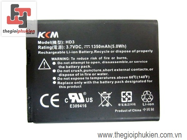 Pin KCM HTC HD3/HD7